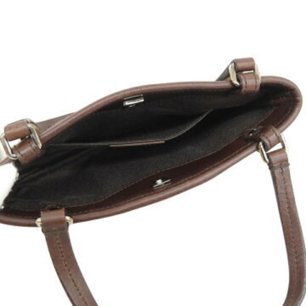 Gucci Sherry Interlocking GG Handbag Canvas Leather Beige - Picture 3 of 8
